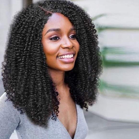 ? Pamela BLACK AFRO KINKY CURLY LACE FRONT WIG? main image 8